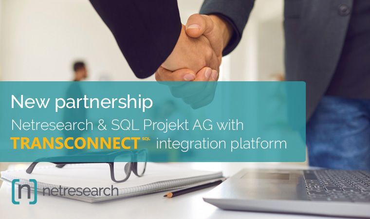 Partnership Netresearch and SQL AG Transconnect integration platform
