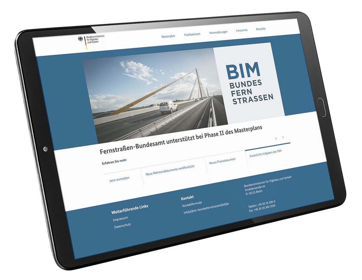 Website bim-bundesfernstrassen.de