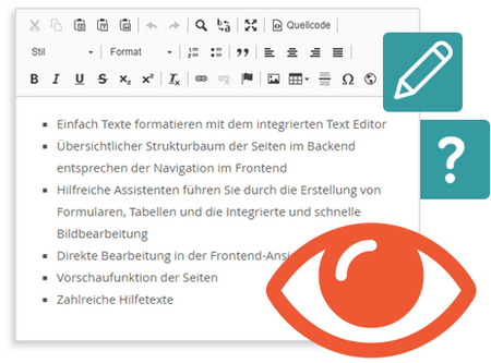 TYPO3 user-friendly interface