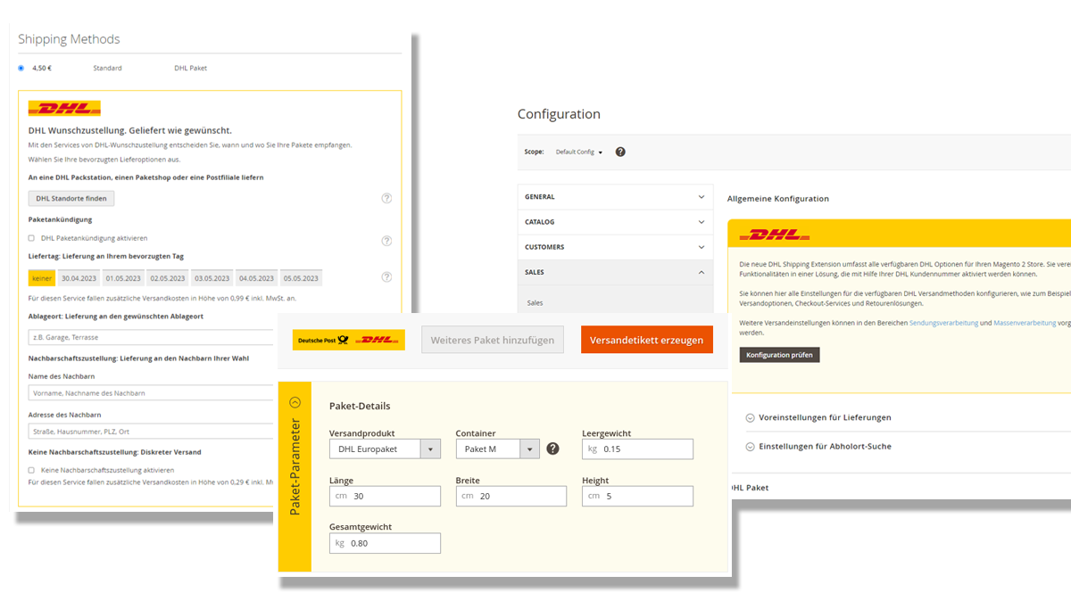 DHL Versandlösung für Magento von Netresearch