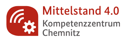 Mittelstand Kompetenzzentrum Chemnitz Logo: Partner Barcamp Digitale Transformation