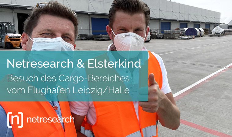 Netresearch & Elsterkind: Besuch des Cargo-Bereiches beim Flughafen Leipzig/Halle