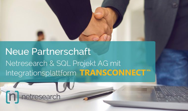 Partnerschaft Netresearch und SQL AG mit Integrationsplattform Transconnect