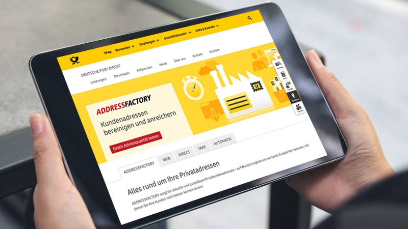 ADDRESSFACTORY für Magento 2 Deutsche Post Direkt