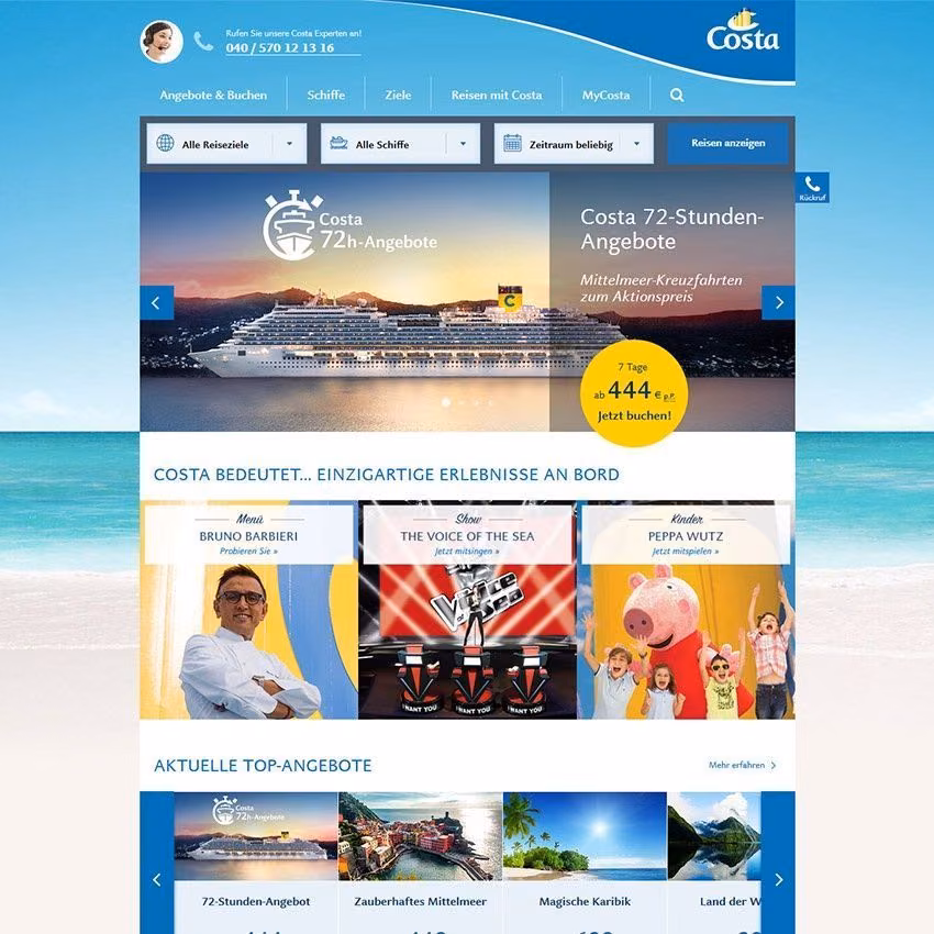 Costa Crociere S.p.A. Startseite Costa Crociere S.p.A. Startseite