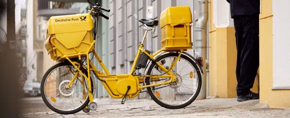 Deutsche Post Fahrrad zur Briefaustellung