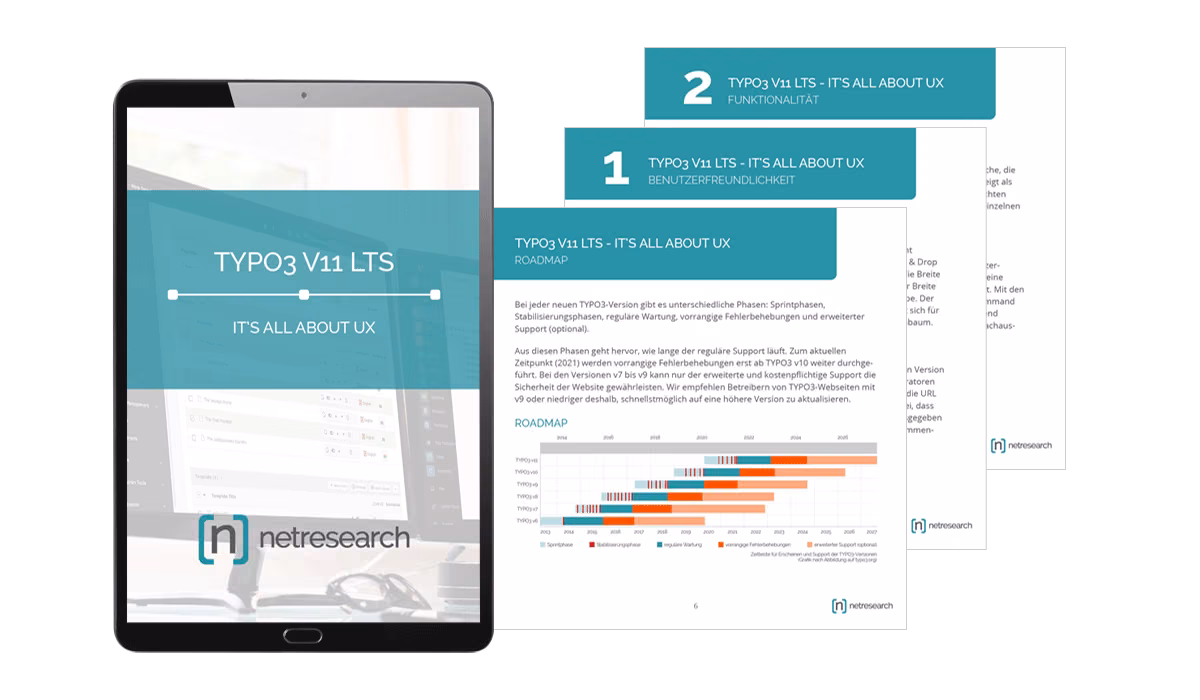 Vorschau: Whitepaper TYPO3 v11 LTS - It's all about UX