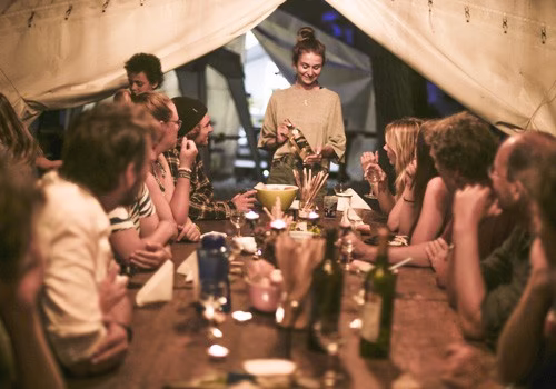 B2B-Camp: K&auml;se- und Weinverkostung