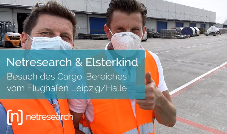 Netresearch besucht den Cargo-Bereich des Flughafens Leipzig Halle
