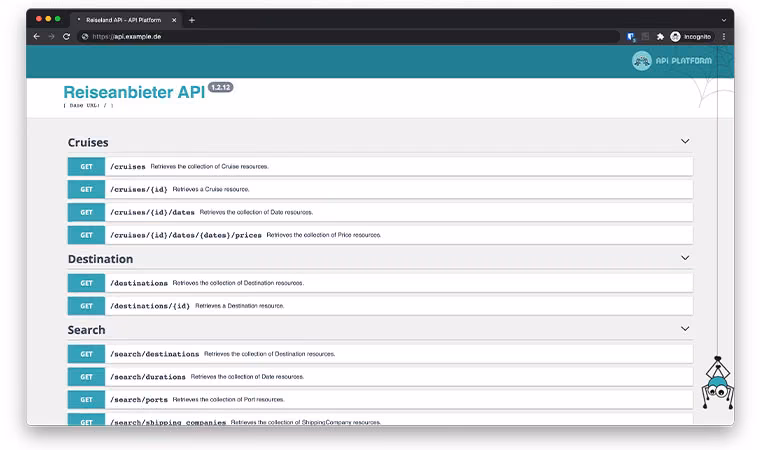 Reiseanbieter API mit TYPO3