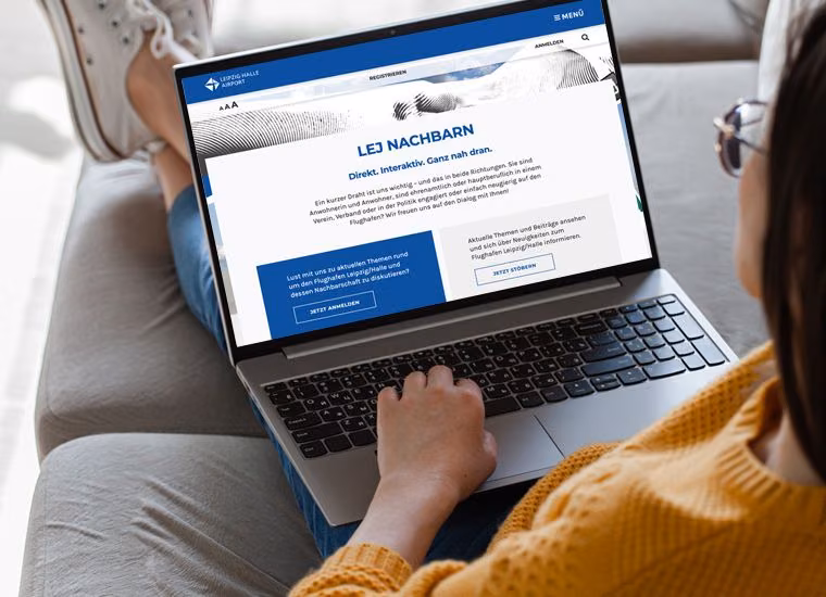Ansicht Website Startseite lej-nachbarn.de