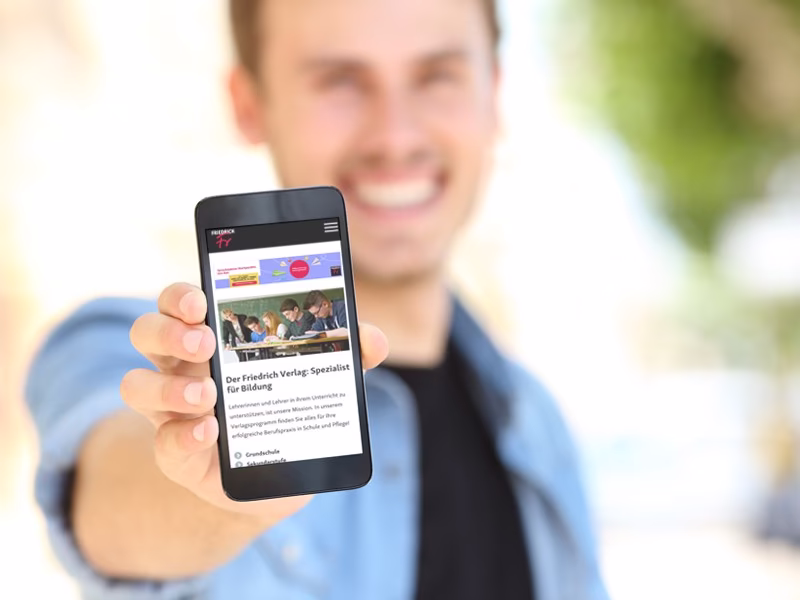 Responsive Website Friedrich Verlag (Klett Gruppe)