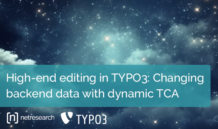 High end editing in TYPO3: Changing backend data with dynamic TCA