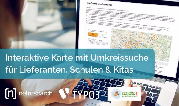 Umkreissuche mit interaktiver Karte für Lieferanten: Ministerium für Landwirtschaft & Verbraucherschutz NRW