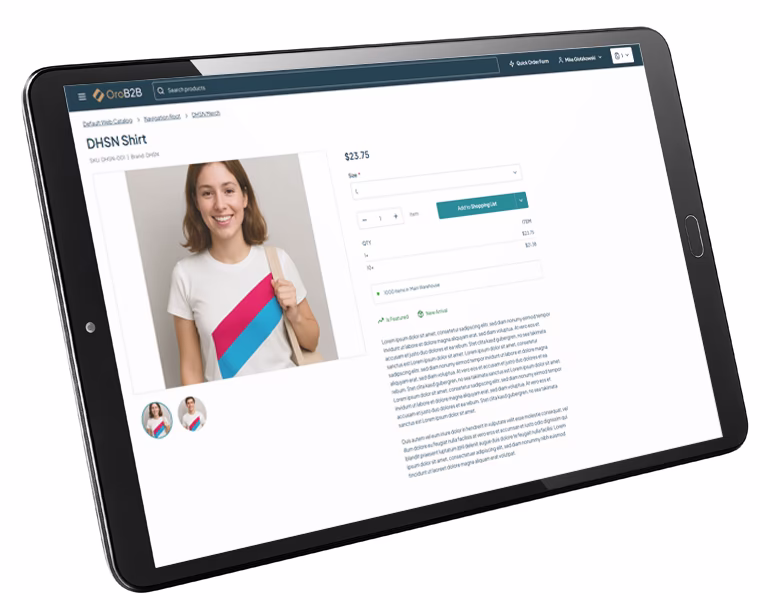 Gastvorlesung Duale Hochschule Sachsen: B2B Commerce Shop-Beispiel - Detailseite