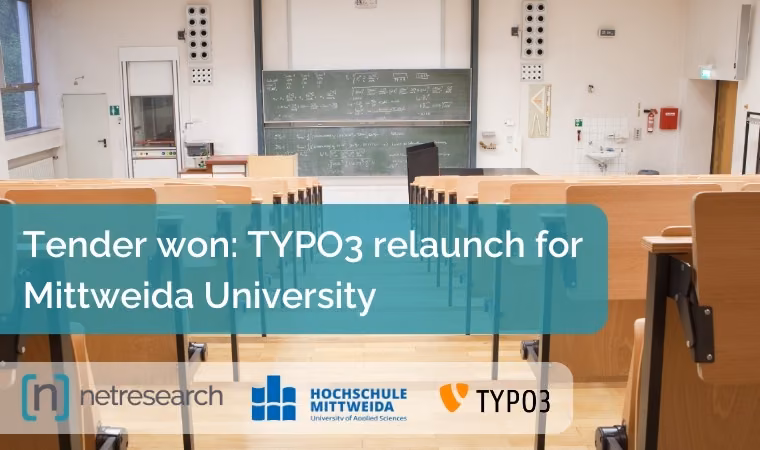 Tender won: TYPO3 relaunch for Hochschule Mittweida